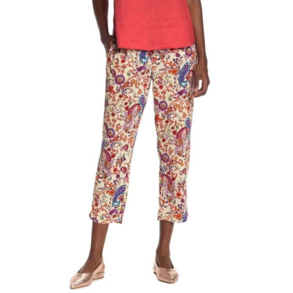 Catherine Malandrino Pull On Relaxed Pants Paisley